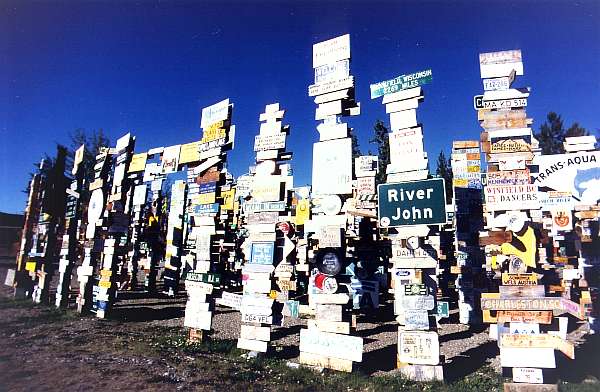 16. Watson Lake - Rancheria River: "Signpost Forest"